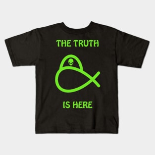 Alien TShirt, The Truth is Here Kids T-Shirt